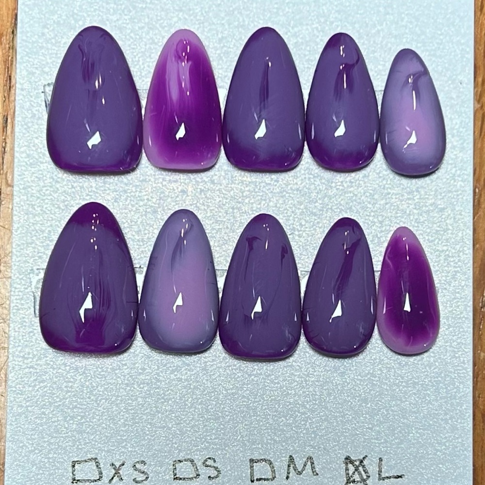 Purple Ombre Press-On Nails